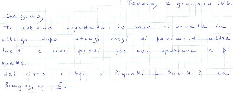 lettera di Rossana Apicella - nasce la Singlossia